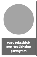 1 picto met vaste tekstblok